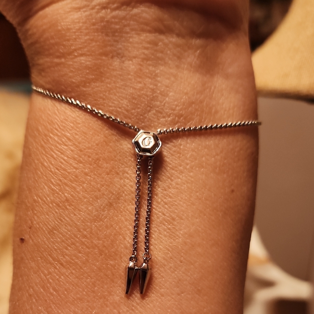 Origami Owl Silver 'Loved' Script Bracelet - Picture 3 of 4